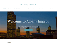 Tablet Screenshot of albanyimprov.com